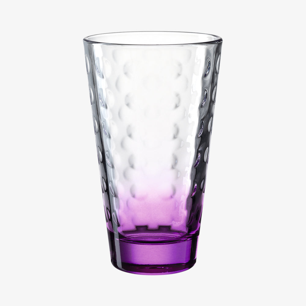 Glas fra Optic serien med en smuk violet bund.